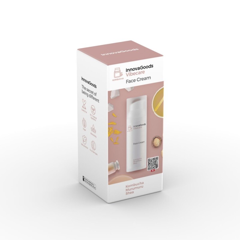 Crème visage Kombucha Vibecare 50 ml – Nutrition et éclat
