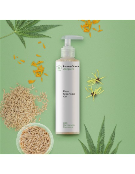 Gel nettoyant visage CBD Zenpure 200 ml – Nettoyage apaisant