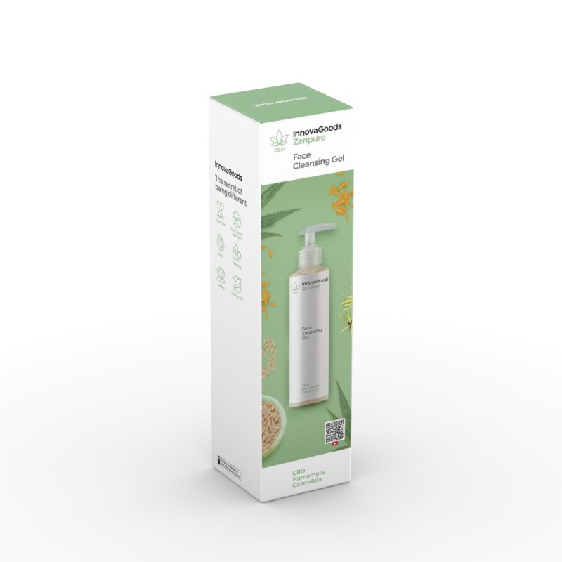 Gel nettoyant visage CBD Zenpure 200 ml – Nettoyage apaisant
