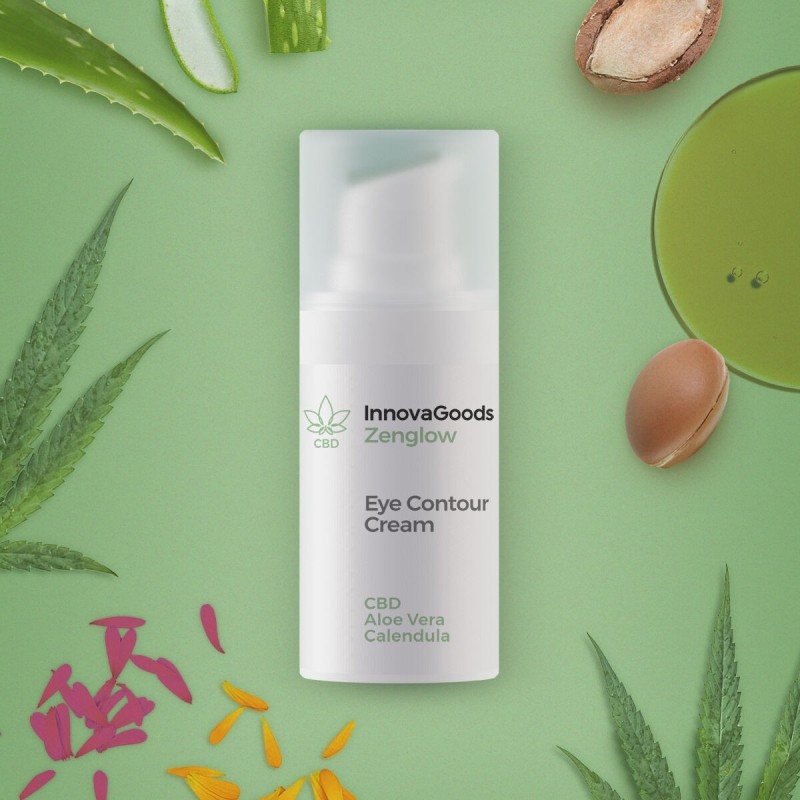 Contour des yeux CBD Zenglow 15 ml – Apaisement et hydratation