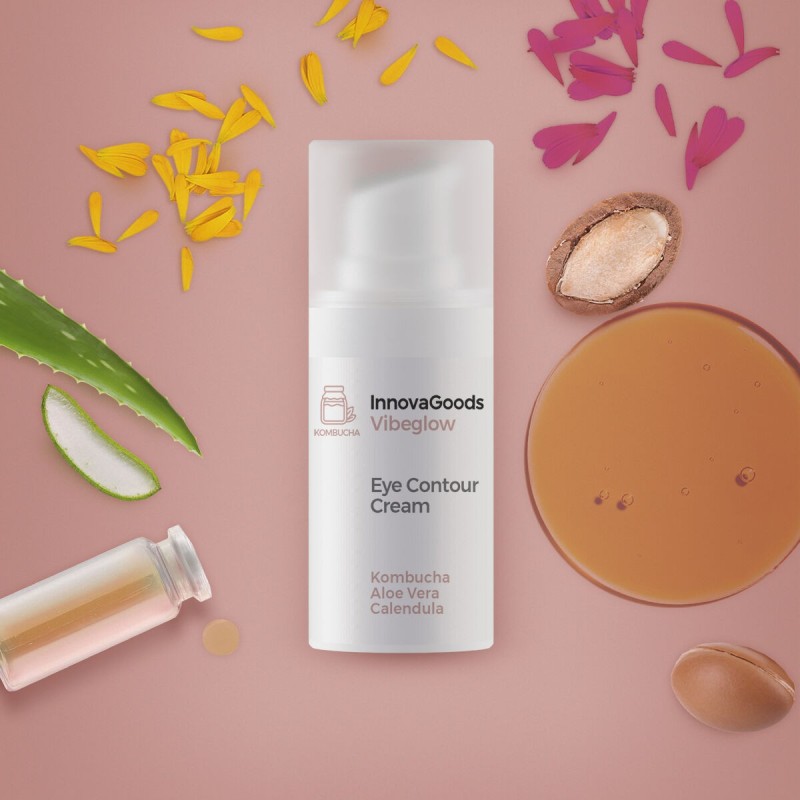 Contour des yeux Kombucha Vibeglow 15 ml – Éclat et hydratation