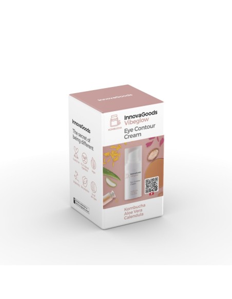 Contour des yeux Kombucha Vibeglow 15 ml – Éclat et hydratation