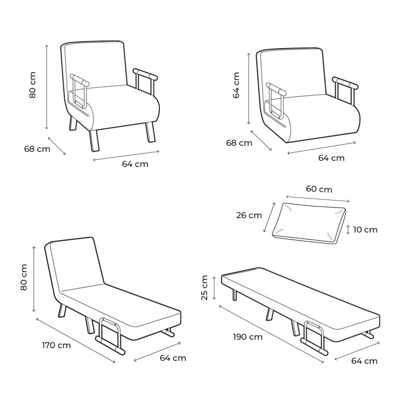 Canapé‑lit convertible 4‑en‑1 – Polyvalence et confort