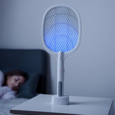 Raquette anti‑insectes Elecfly 2‑en‑1 UV rechargeable – Protection efficace 2