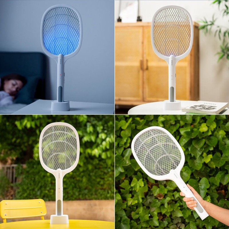 Raquette anti‑insectes Elecfly 2‑en‑1 UV rechargeable – Protection efficace
