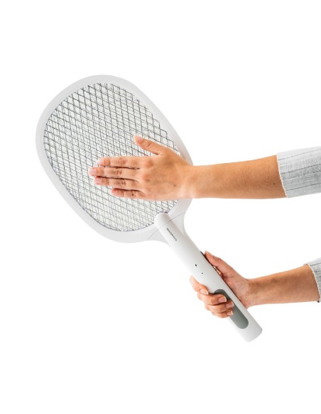 Raquette anti‑insectes Elecfly 2‑en‑1 UV rechargeable – Protection efficace