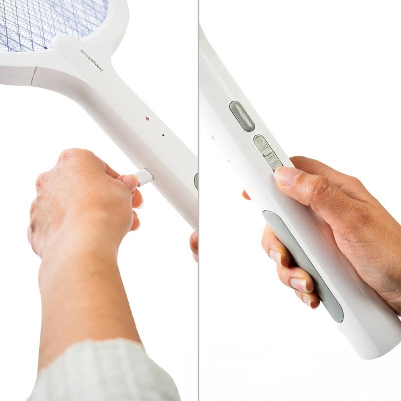 Raquette anti‑insectes Elecfly 2‑en‑1 UV rechargeable – Protection efficace