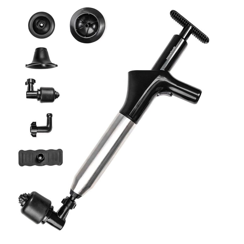 Déboucheur Jetpro InnovaGoods 5‑en‑1 – Air comprimé