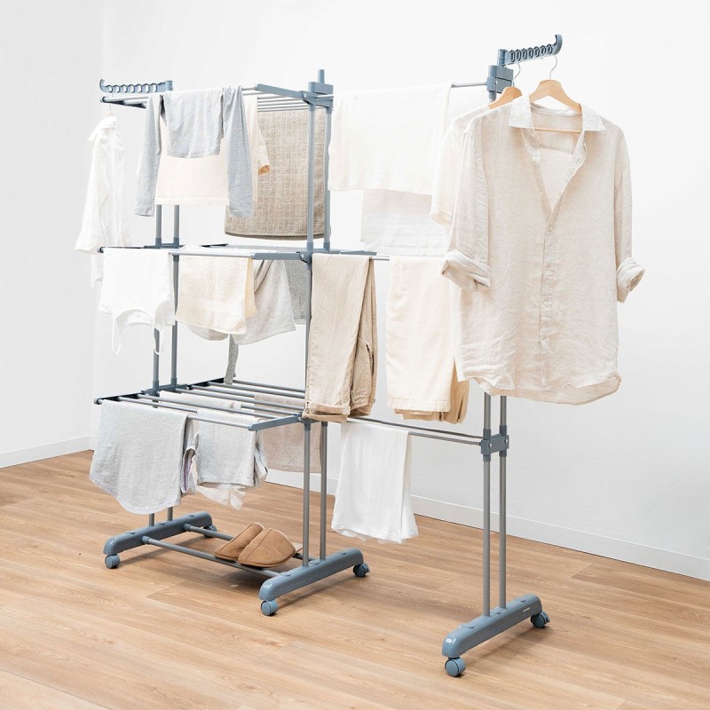 Étendoir vertical XL InnovaGoods – 30 barres