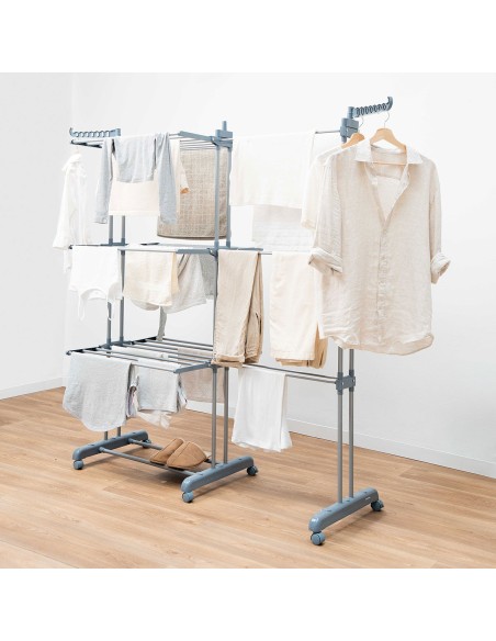 Étendoir vertical XL InnovaGoods – 30 barres