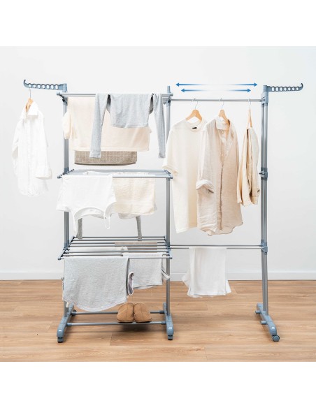 Étendoir vertical XL InnovaGoods – 30 barres