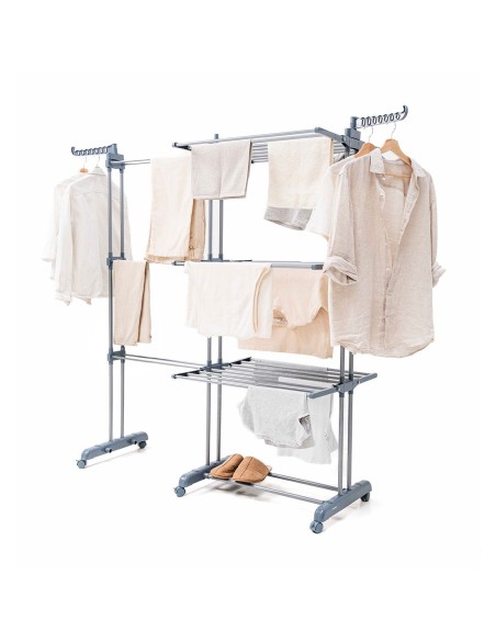 Étendoir vertical XL InnovaGoods – 30 barres