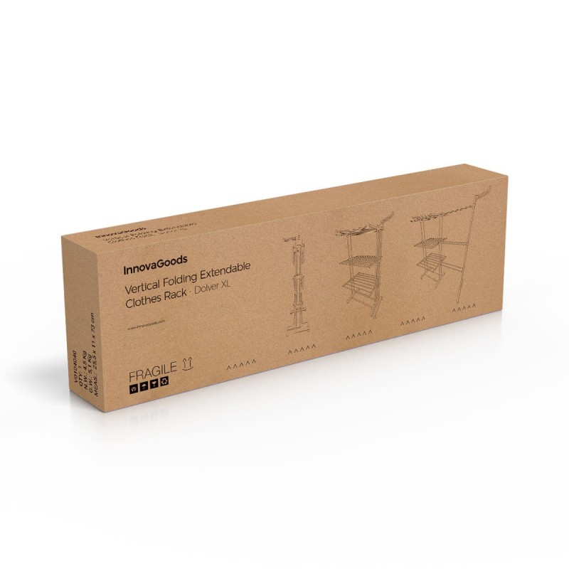 Étendoir vertical XL InnovaGoods – 30 barres