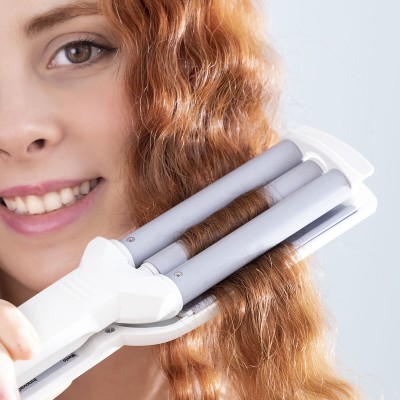 Lisseur boucles céramique Wavio InnovaGoods 55 W – Lissage et ondulation 2‑en‑1 2