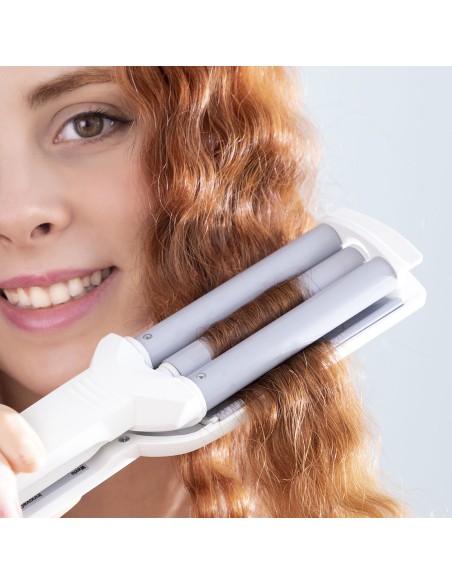 Lisseur boucles céramique Wavio InnovaGoods 55 W – Lissage et ondulation 2‑en‑1