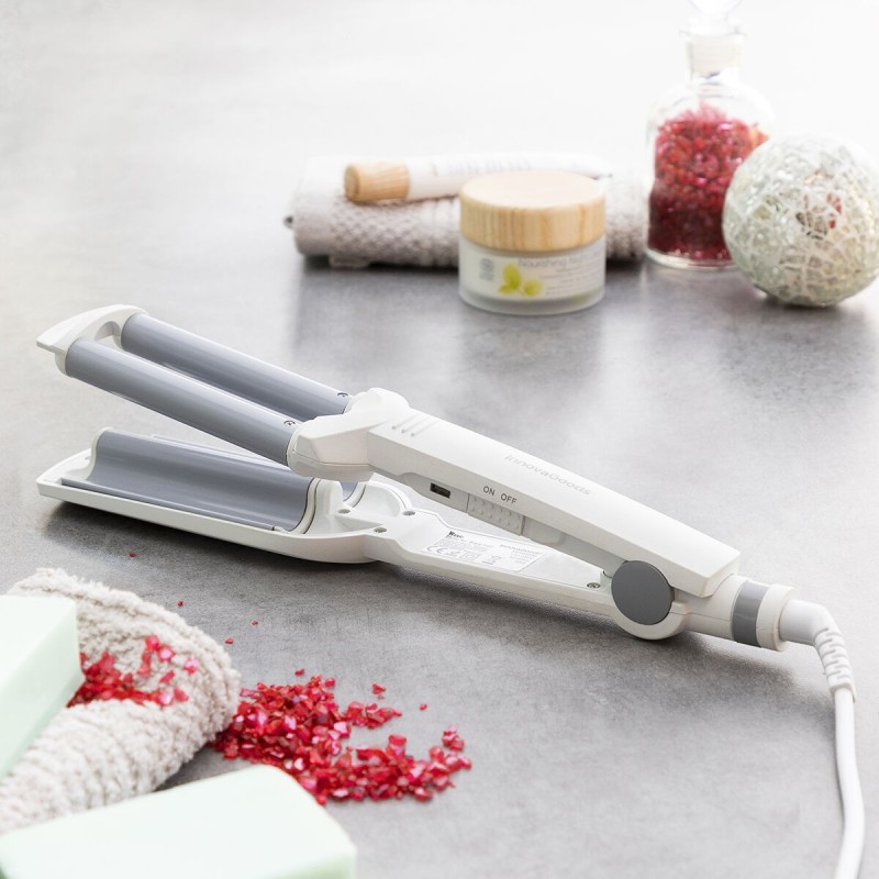Lisseur boucles céramique Wavio InnovaGoods 55 W – Lissage et ondulation 2‑en‑1