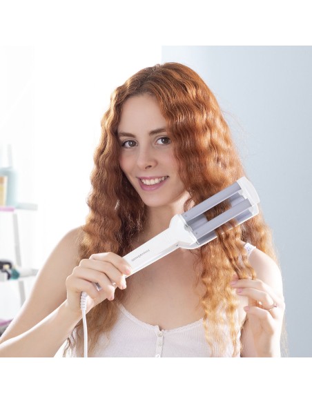 Lisseur boucles céramique Wavio InnovaGoods 55 W – Lissage et ondulation 2‑en‑1