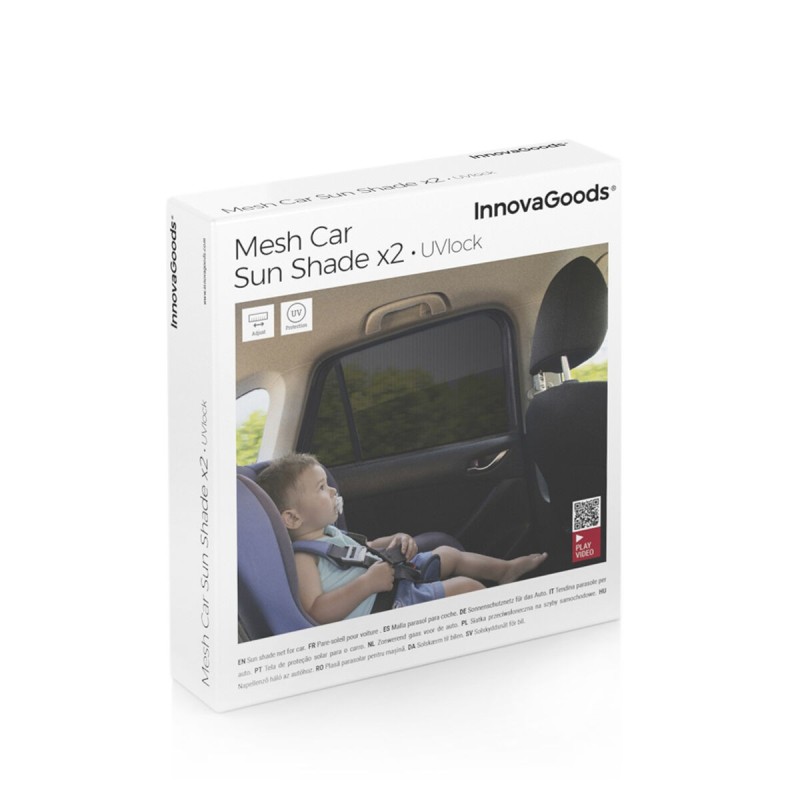 Parasol UVlock InnovaGoods – pack 2 unités