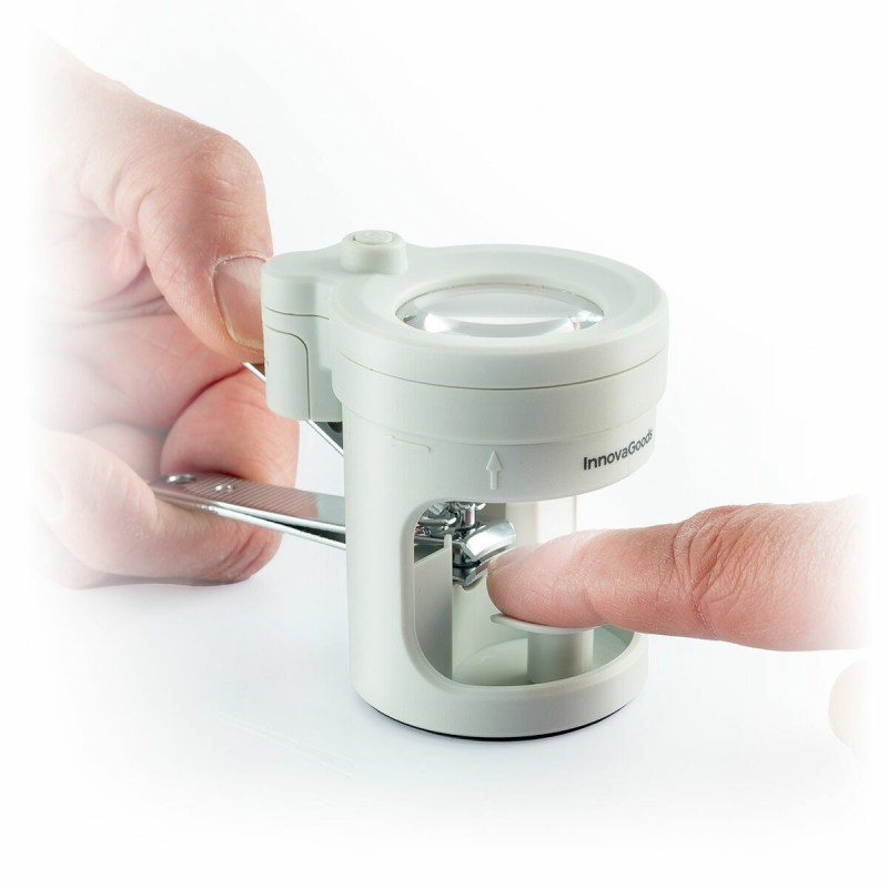 Coupe‑ongles LED + loupe Clail InnovaGoods – Coupe précise et éclairée