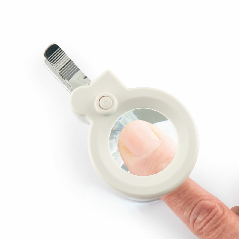 Coupe‑ongles LED + loupe Clail InnovaGoods – Coupe précise et éclairée
