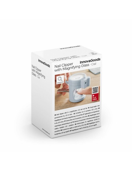 Coupe‑ongles LED + loupe Clail InnovaGoods – Coupe précise et éclairée