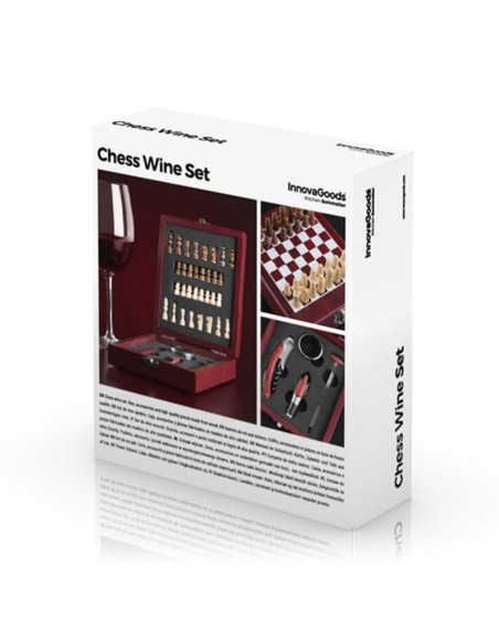Coffret vin & échecs 37 pièces – Cadeau original