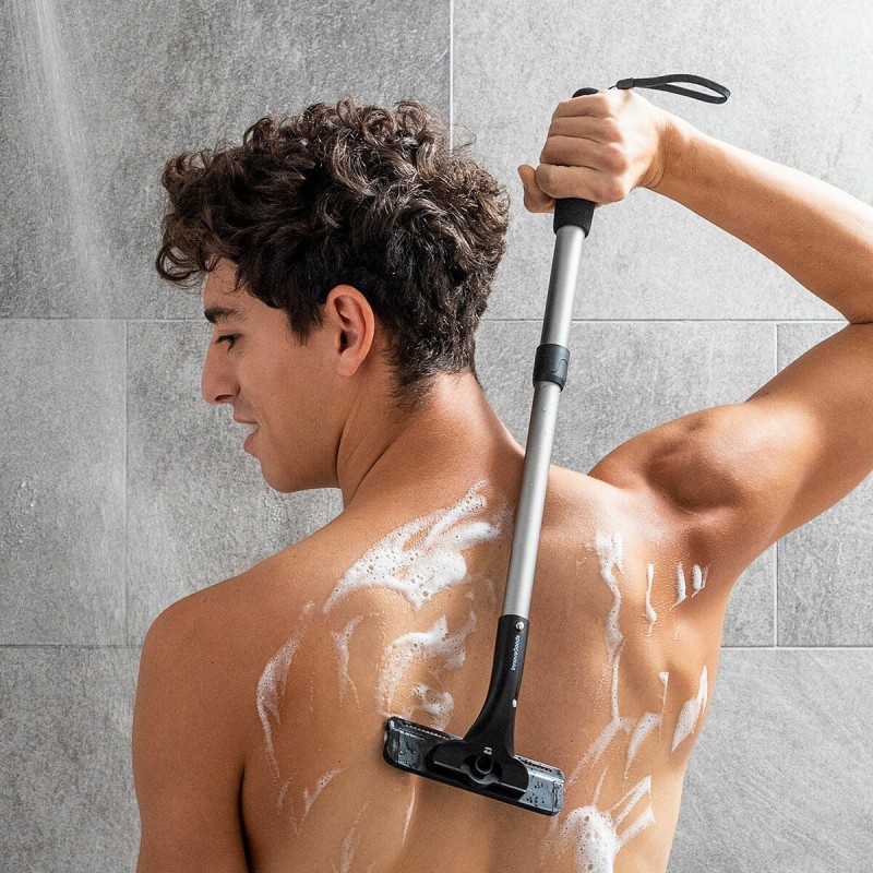 Rasoir corps manche extensible Extaver InnovaGoods – Zones difficiles accessibles