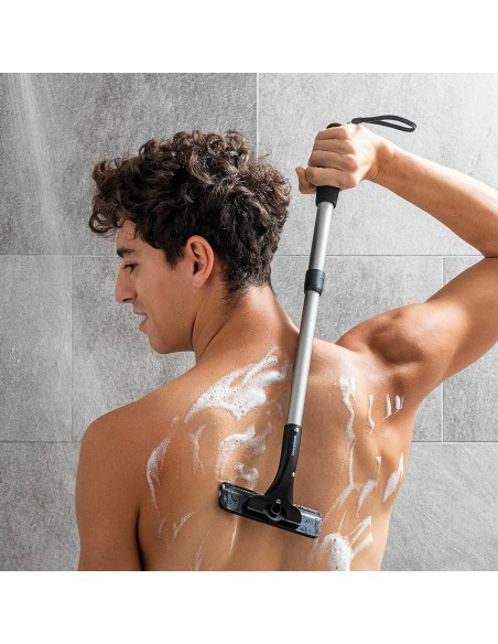 Rasoir corps manche extensible Extaver InnovaGoods – Zones difficiles accessibles