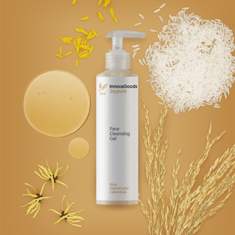 Gel nettoyant visage Rice Joypure InnovaGoods 200 ml – Pureté et douceur