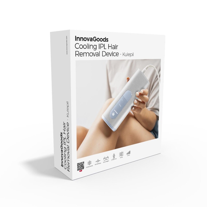 Épilateur lumière pulsée froid Kulepil InnovaGoods – IPL + fonction refroidissement