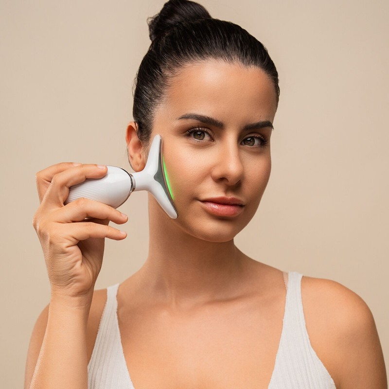 Appareil massage facial LED + EMS Selora InnovaGoods – Raffermissement visage et cou