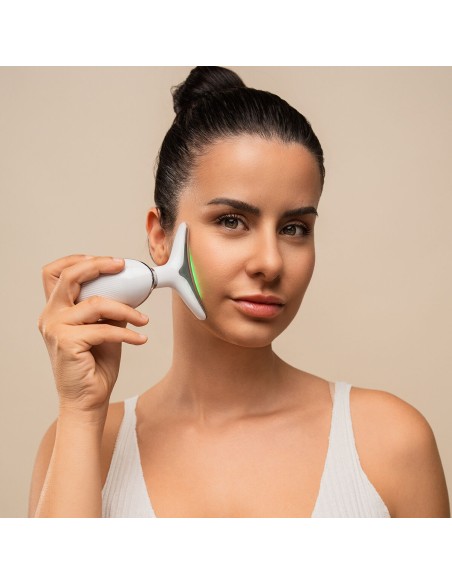 Appareil massage facial LED + EMS Selora InnovaGoods – Raffermissement visage et cou