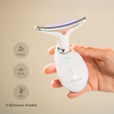 Appareil massage facial LED + EMS Selora InnovaGoods – Raffermissement visage et cou 2
