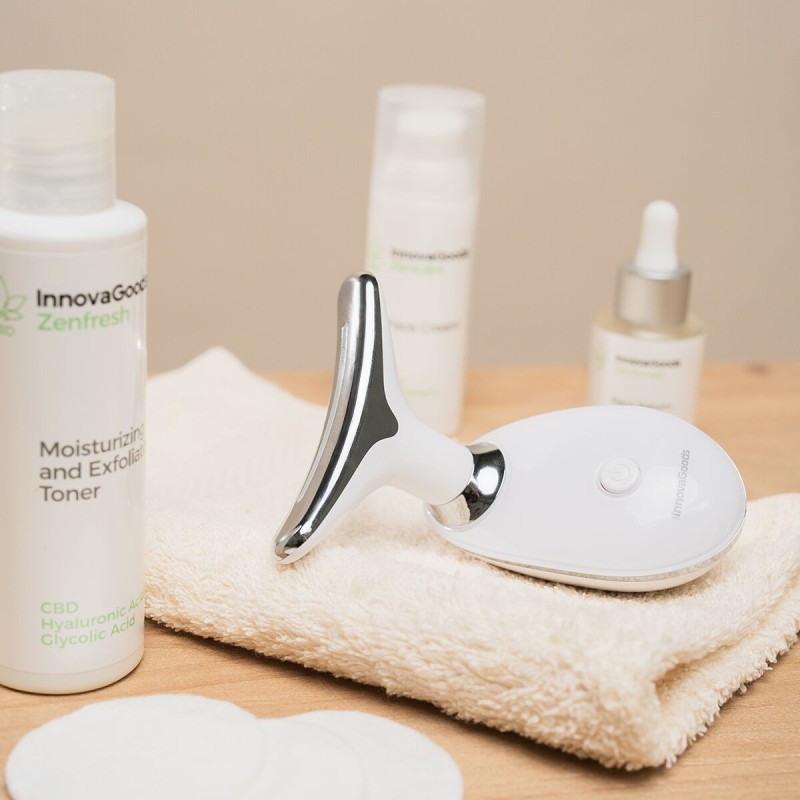 Appareil massage facial LED + EMS Selora InnovaGoods – Raffermissement visage et cou
