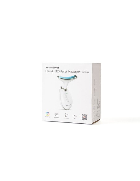 Appareil massage facial LED + EMS Selora InnovaGoods – Raffermissement visage et cou